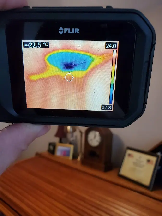 Thermal imaging inspection for water damage in Bergenfield